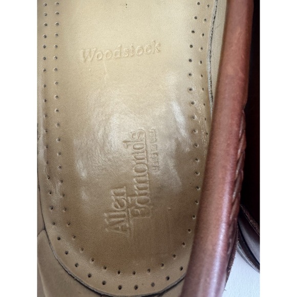 Allen Edmonds Woodstock Brown Kiltie Slip On Loafers Dress Casual Shoes 11.5 D main image 11